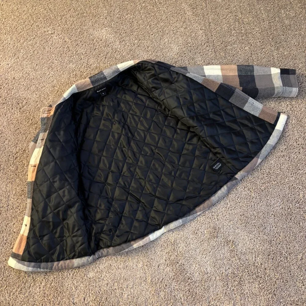 Black Rivet Quilted Shacket - Picture 5 of 11